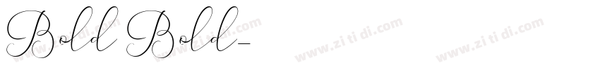 Bold Bold字体转换